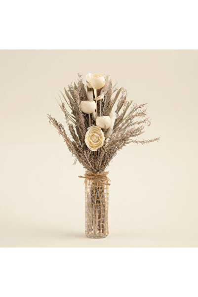 Chakra Virginia Vazoda Kuru Çiçek Natural