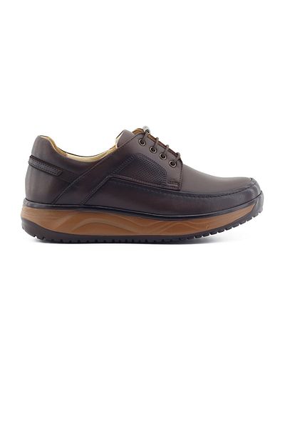 Barmea Genuine Leather Men's Casual Walking Shoes - 1853 Brown
