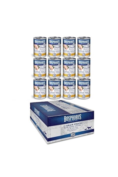 Bosphorus Bosphous Tavuk Etli Kedi Konservesi 12 X 415 gr (PARÇA ETLİ)