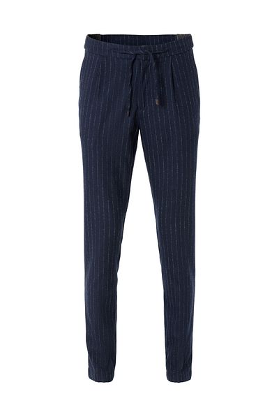 Boris Becker Navy Blue Striped Chino Pants