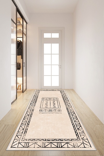 Confidence Home يمكن غسله في الغسالة، قاعدة غير قابلة للانزلاق، مقاومة للبقع، مفرش مطبخ حديث، مفرش سجاد