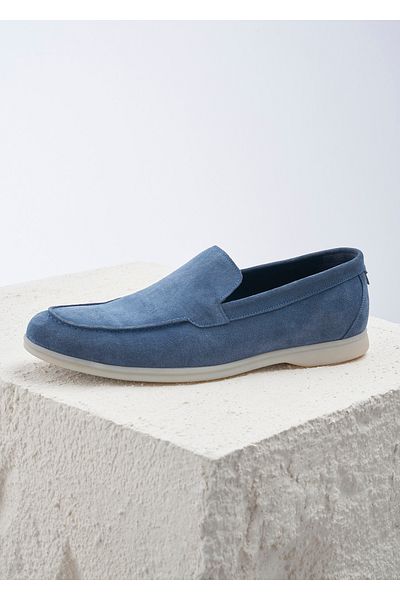 Boris Becker Indigo Color Suede Loafer