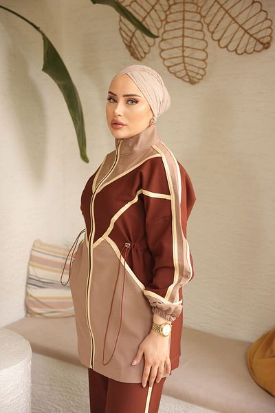 MİMİ Luxury Wear Hijab Tunic and Pants - Double Crep Σετ των δύο
