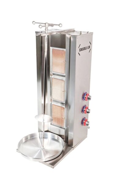 Emeksan 3 Gözlü Döner Ocağı Döner Makinası Doğalgazlı