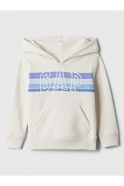 GAP Erkek Bebek Krem Gap Logo Fleece Sweatshirt