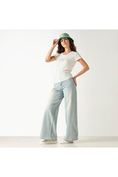 SP Characters CHR L EMBELLISHED RUCHED TEE