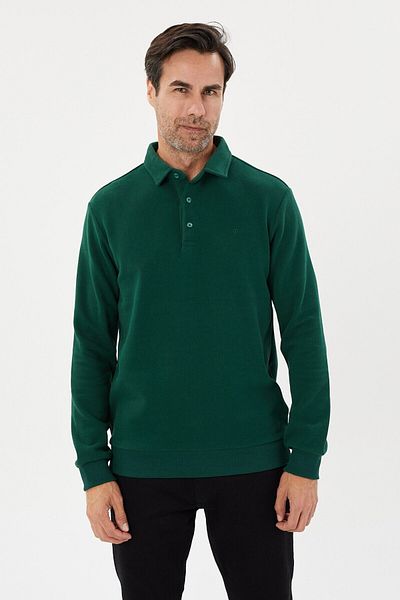 Tony Montana Φούτερ Tony Classics Velvet Polo Collar - KS-1491