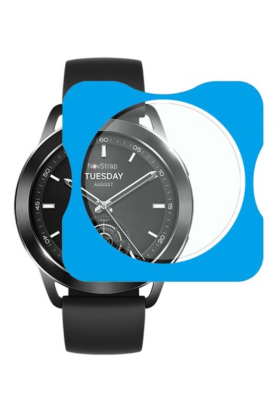 NovStrap Xiaomi Watch S3 ile Uyumlu Ekran Koruyucu 9H Sert Temperli Cam Kolay...