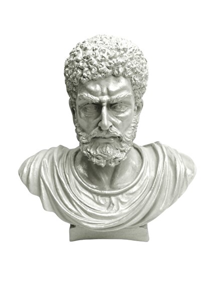 SNM Home Decoration SNM HOME DECORATİON- Sezar Büst Beyaz Ham Polyesyer Obje