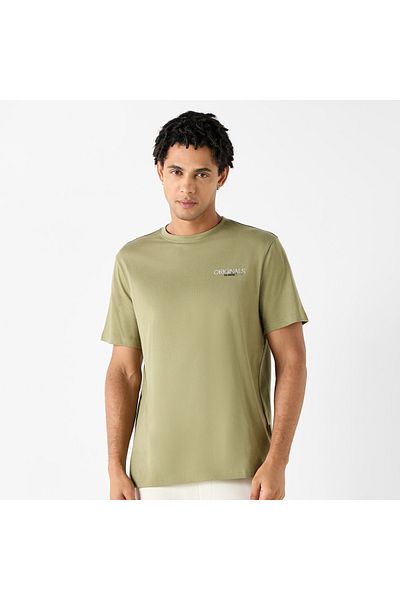 Lee Cooper Printed Crew Neck T-shirt With Short Sleeves