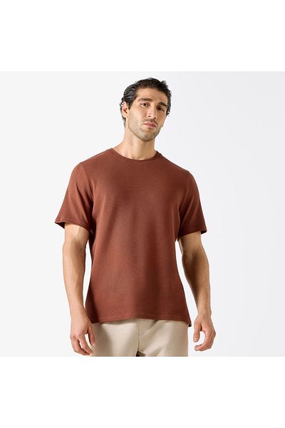 Iconic Textured Knit T-shirt With Short Sleeves
