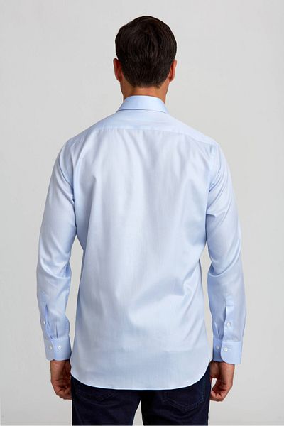 Bisse Platinum Regular Fit Long Sleeve Light Blue Men's Shirt