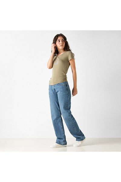 SP Characters CHR L EMBELLISHED RUCHED TEE