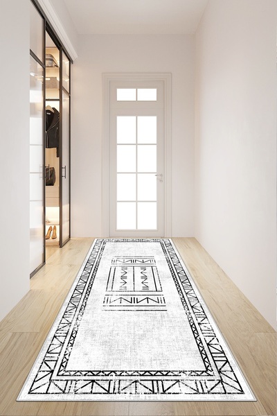 Confidence Home Machine washable non-slip base stain-resistant modern cutting runner kitchen runner carpet runner