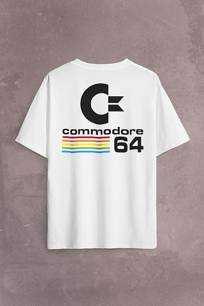 Kendim Seçtim Model logo Commodore 61 C64 - Tricou supradimensionat unisex