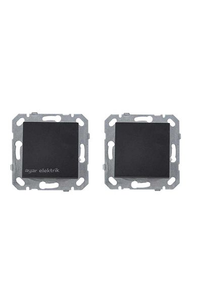 Netelsan Byobu Black Single Switch 2 Pieces Excluding Frame