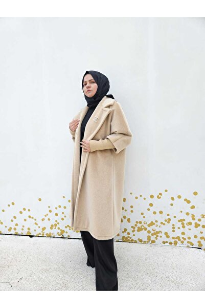 AMİNENESİL Beige Women's Coat
