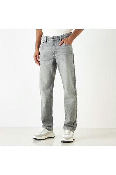 Lee Cooper Straight Cut Jeans With Pockets