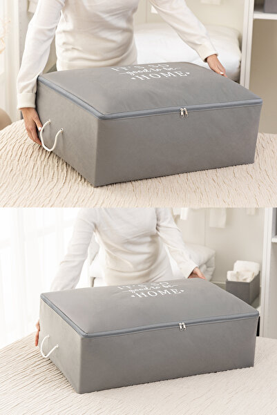 REKHOME 4'lü Baza Altı Yastık Yorgan Kazak Hurcu