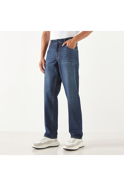 Lee Cooper Straight Cut Jeans With Pockets
