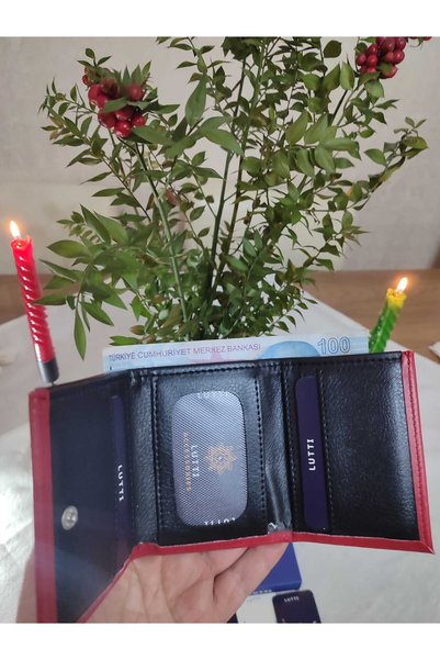 Lutti Snap Button Wallet Folding to Crazy Leather Type 3