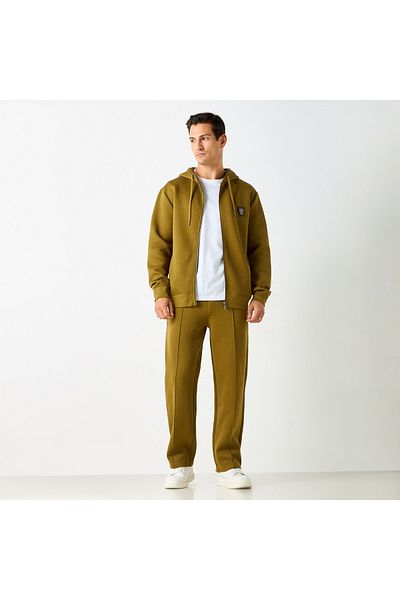 Emperor Emperor Solid Track Pants with Drawstring Closure and Pockets