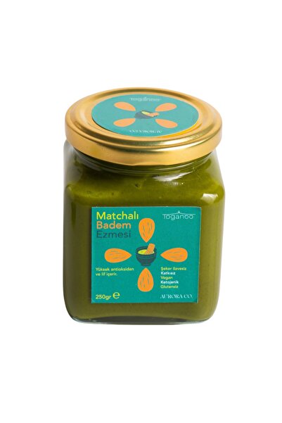Toganoo Matchalı Badem Ezmesi Glutensiz Vegan