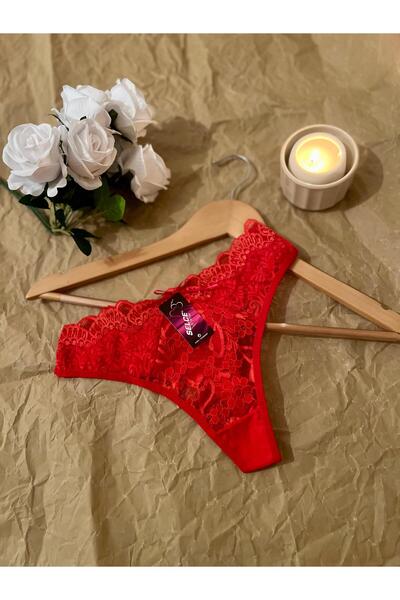 LORE SORTA LINGERIE LÜX KIRMIZI TANGA