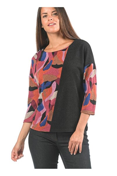 Kübra Tekstil Bluză subțire cu imprimeu