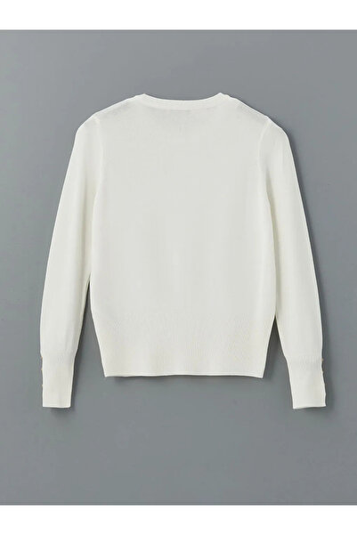 LC Waikiki LCW Vision Ekru Bisiklet Yaka Kadın Triko Kazak