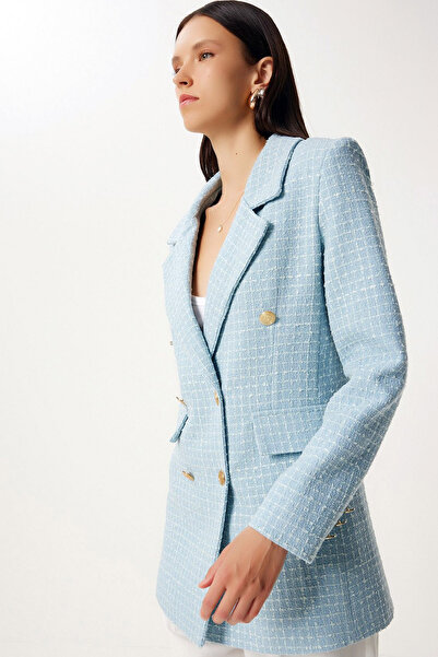 Ottawe Regular Fit Rahat Kalıp Uzun Kollu Ceket Yaka Cepli Metal Gold Düğmeli...