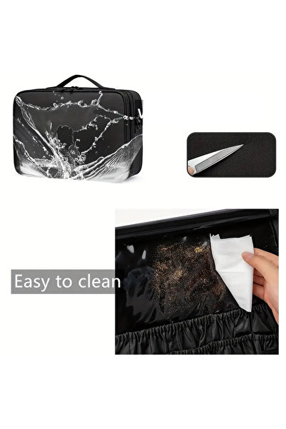 CEDAN Косметичний футляр для зберігання великої ємності для макіяжу Сумка для макіяжу Роздільник для макіяжу Організатор для подорожей