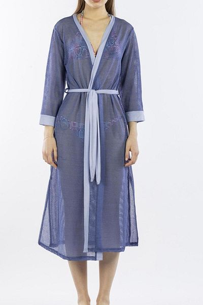 Nicoletta Caftan pareo de damă cu țevi, bleumarin