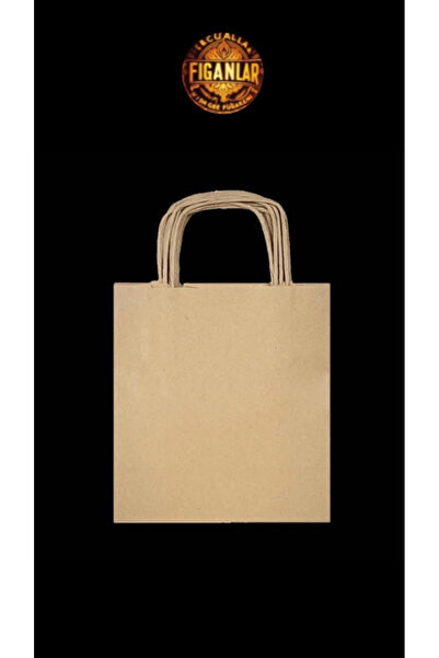 figanlar ambalaj Pungă de carton din hârtie Kraft cu mâner răsucit 50 buc 18x...