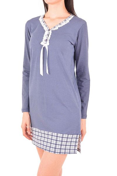 Nicoletta Women's Tunic Short Sleeve Blue