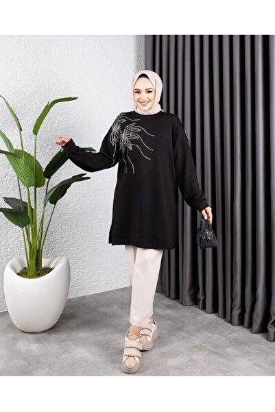 Kadın Taş Detaylı Sweatshirt