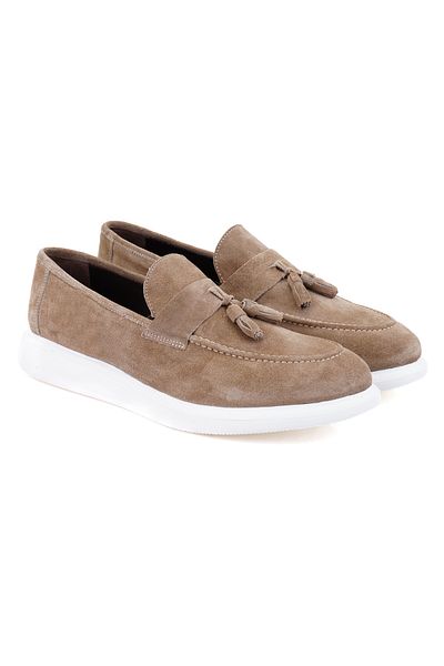 Desa Ανδρικό δερμάτινο καστόρι Ames Beige Loafer