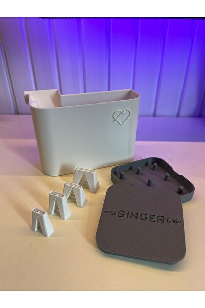 Morpiko -Sİnger Büyük Dikiş Seti-singer Overlok Çöp Kutusu-singer Masura Kutu...