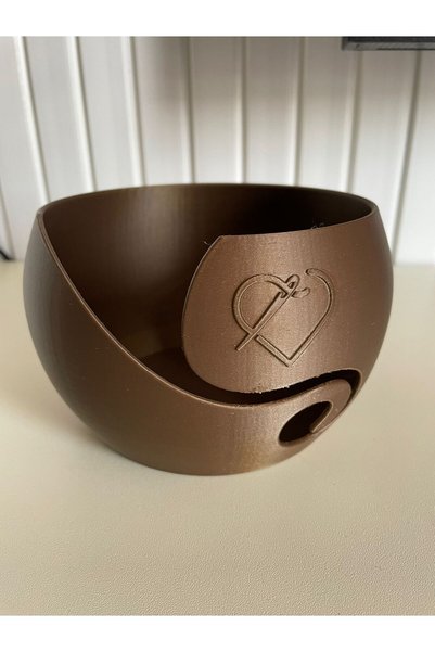 Generic Brand Bronze Brownmorópiko - Knitted Yarn Ball Case