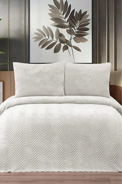 Bikaya Home Ultrasonik 180x240 Cm Tek Kişilik Welsoft Yatak Örtüsü Seti - Yas...