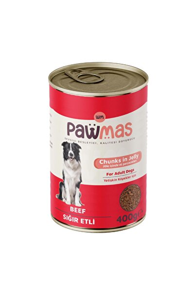 Pawmas Sığır Etli Yetişkin Köpek Konservesi 400 gr
