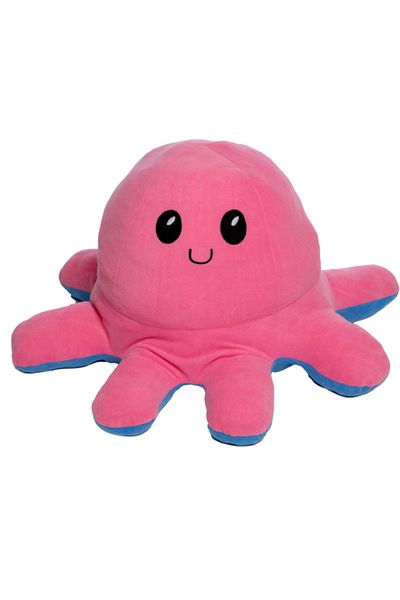 esdishopping Modifying Double-Faced Cute Pink Blue Plush Octopus Pillow Sleeping Companion Toy Large Size