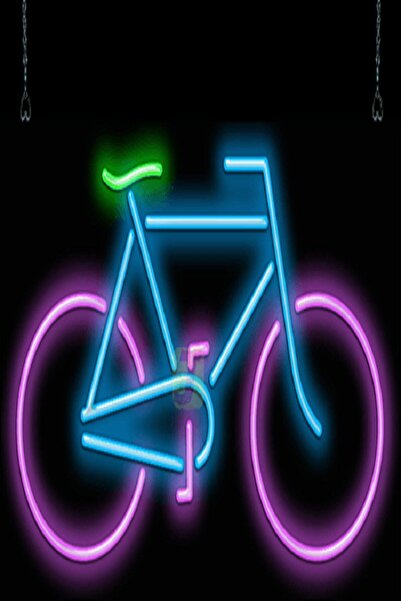Extremmotif Bisiklet Neon Led Tabela Duvar Dekorasyon