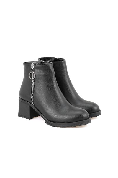 Desa Γυναικείες μπότες με τακούνι με φερμουάρ Corneel Black