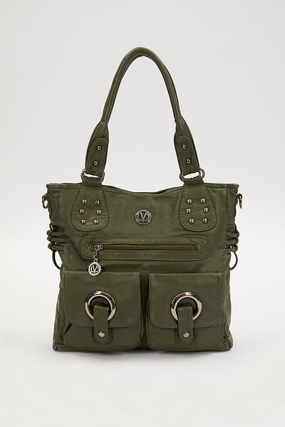 Levidor Green Bird Eye Detailed Shoulder Bag