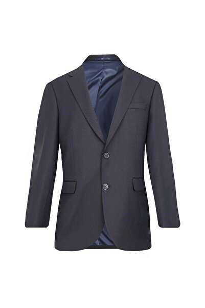 Uki LACİVERT Mono Yaka Klasik Ceket