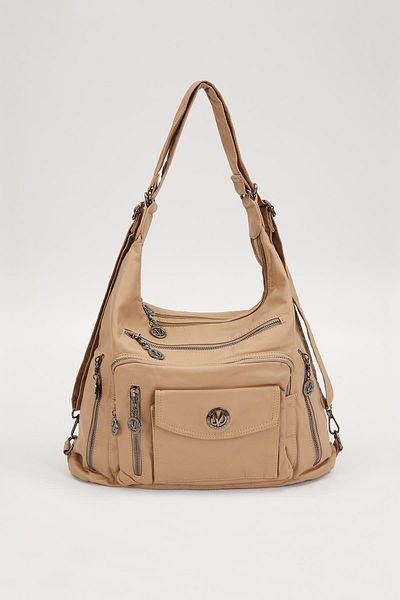 Levidor Cream Adjustable Strap Shoulder Bag