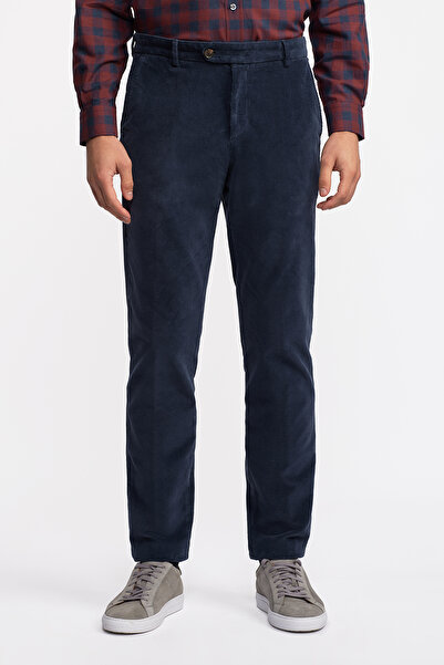 Edwards Erkek Lacivert Kadife Pantolon