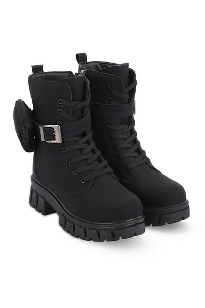 Esem Γυναικεία Μαύρα Παπούτσια Nubuck - Hello Model