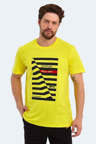 Slazenger Ανδρικό μπλουζάκι Katell Oversized ανοιχτό κίτρινο